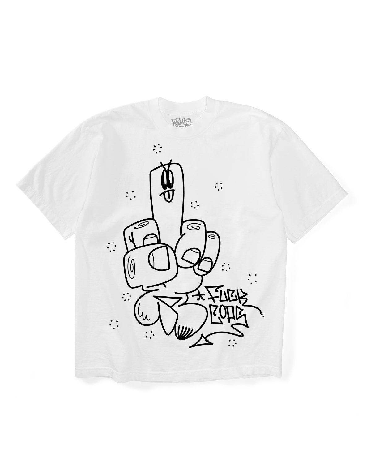 FUCK COPS T-SHIRT (WHITE)