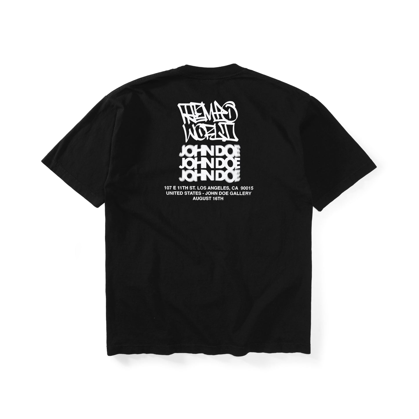 REMIO X JOHN DOE T-SHIRT (BLACK)