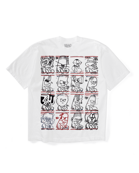 POSTAGE T-SHIRT V2 - (WHITE)