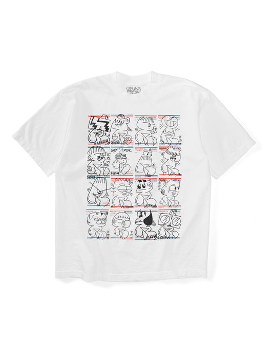 POSTAGE T-SHIRT - (WHITE)